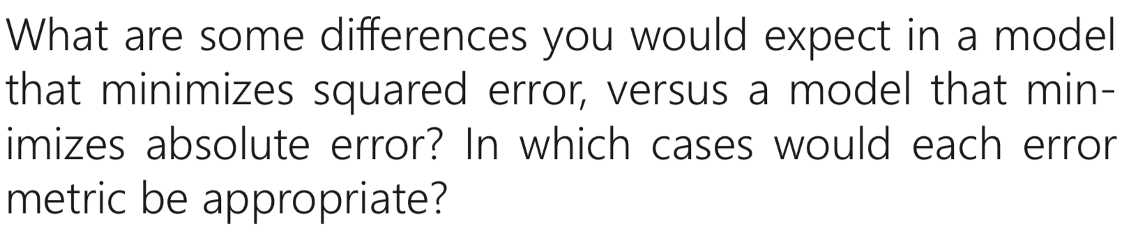 Potential interview question