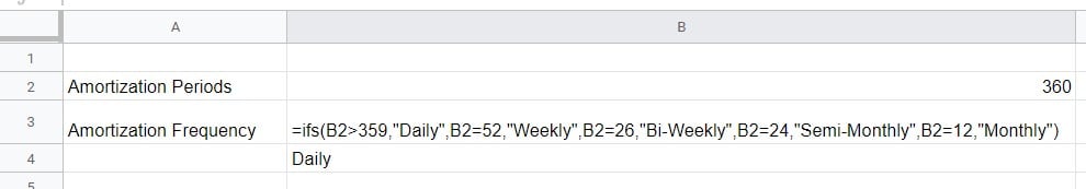 IFS formula example for multiple periods
