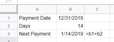 Adding 14 Days to a date