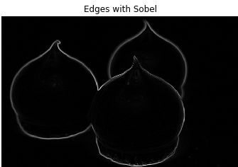 Chocolate kisses image in where the edges are detected