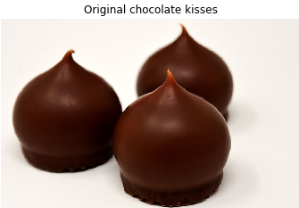 Original image of chocolate kisses