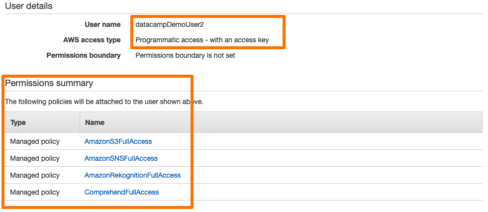 Review permissions screenshot