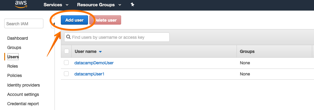 Add user animation