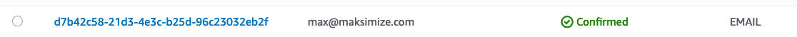 Confirm email