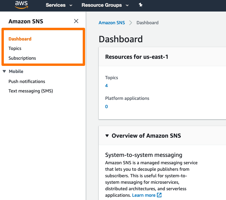 SNS Dashboard