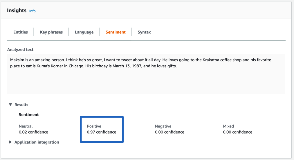 AWS Comprehend