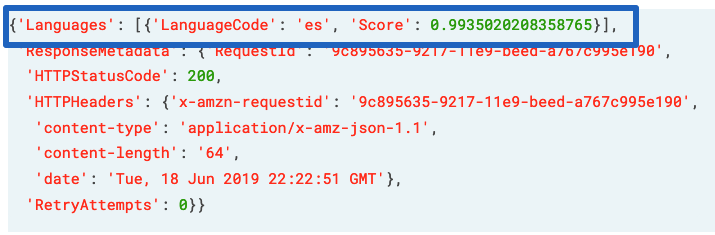 Detecting language