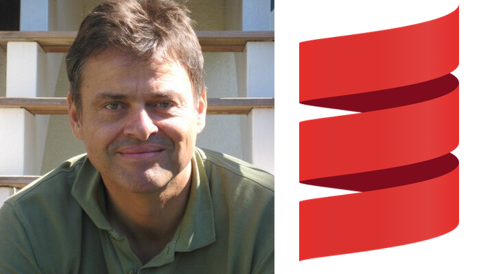 Martin Odersky and the Scala logo