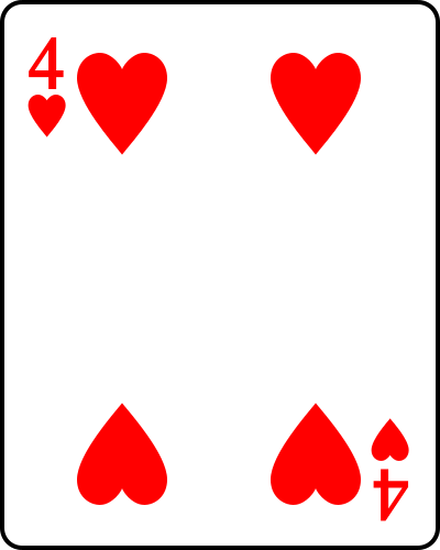 Four of hearts