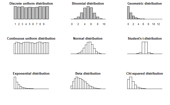 overview of common distributions