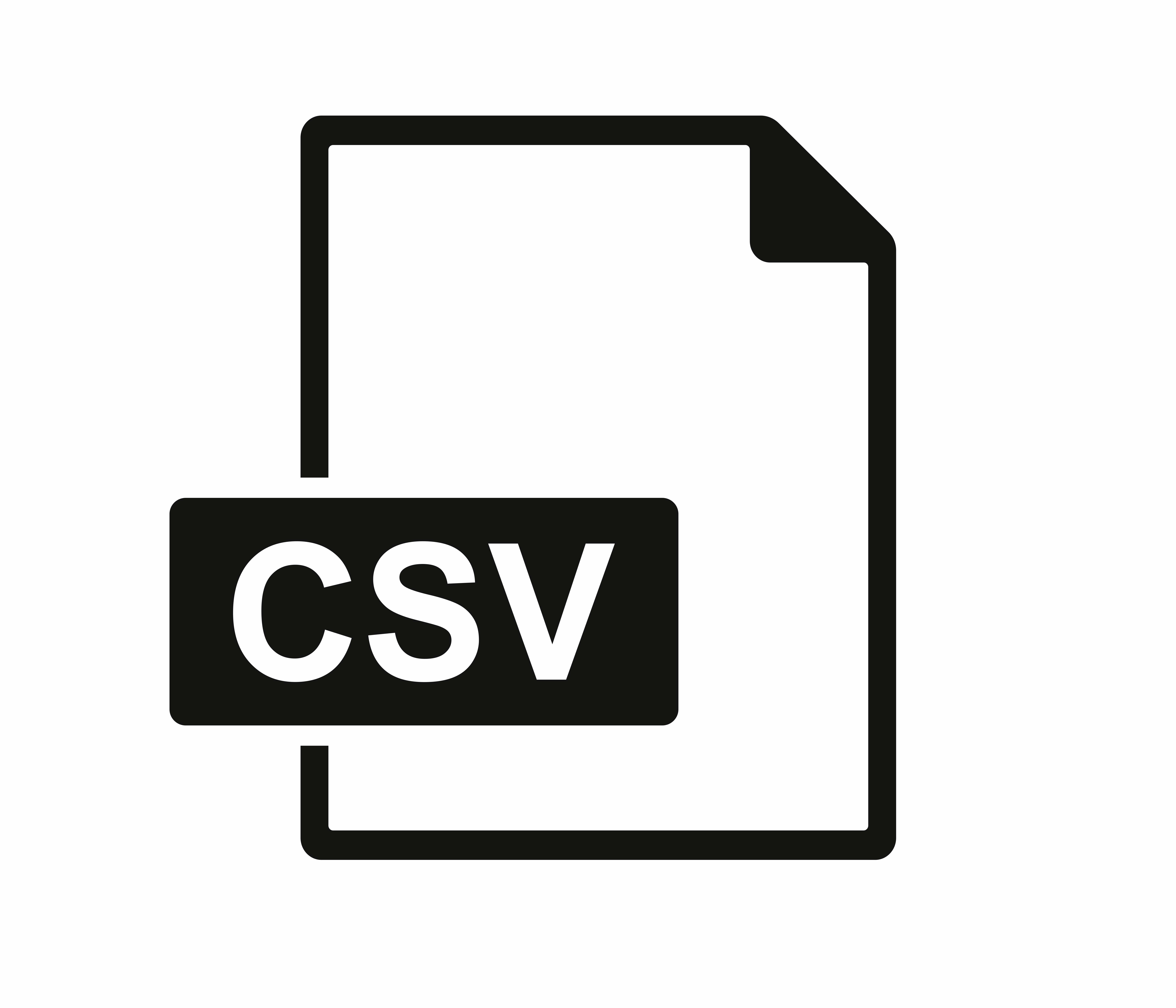 CSV file type icon