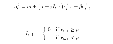 GJP-GARCH formula