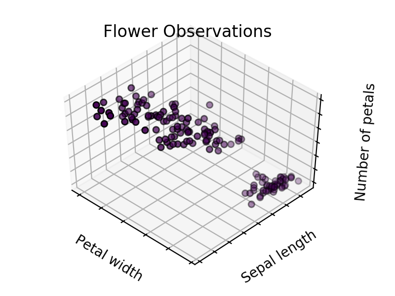 Flower observation data