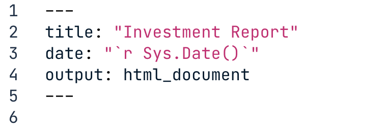 Markdown file with date added using Sys.Date in YAML header
