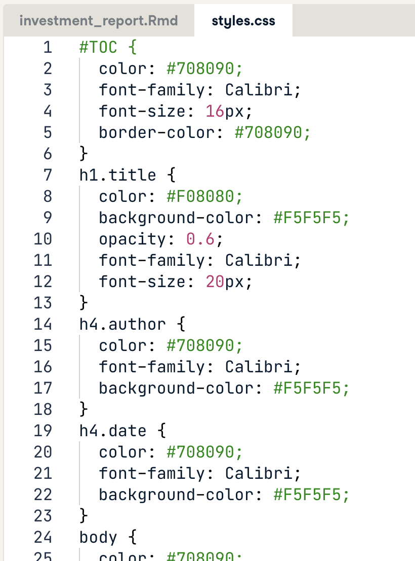 CSS file