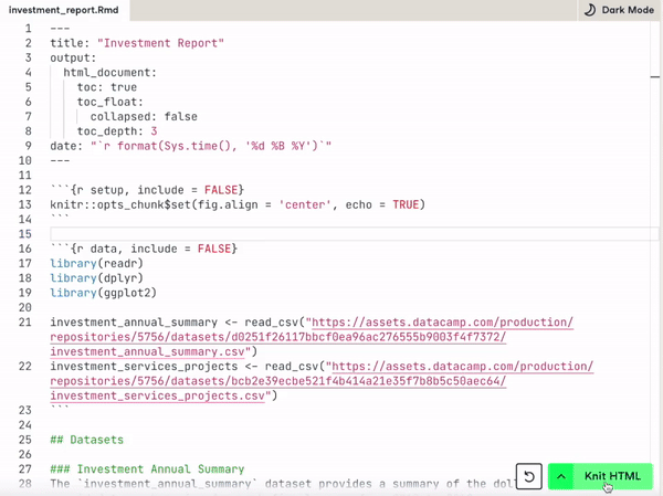Creating an HTML file with toc_float with collapsed false