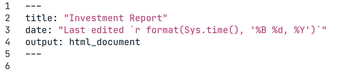 Markdown file with date formatting and text in the date field of the YAML header