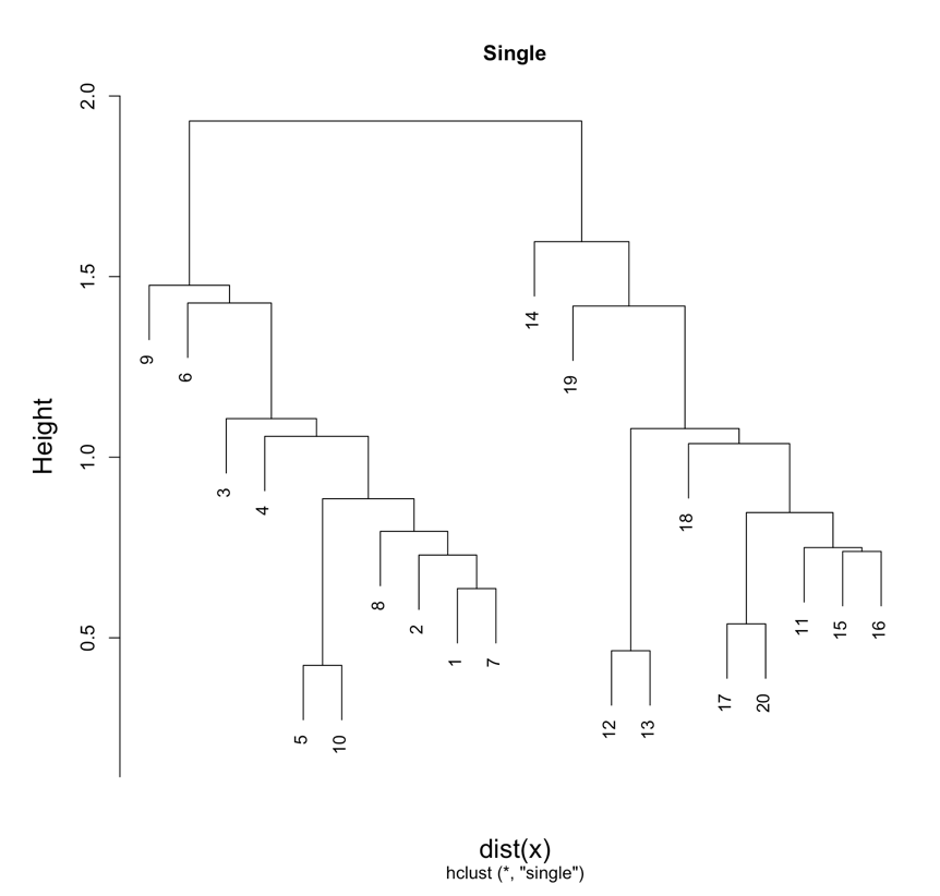 single dendrogram