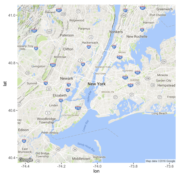 NYC map