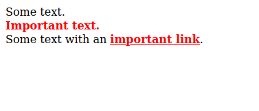 HTML with classes