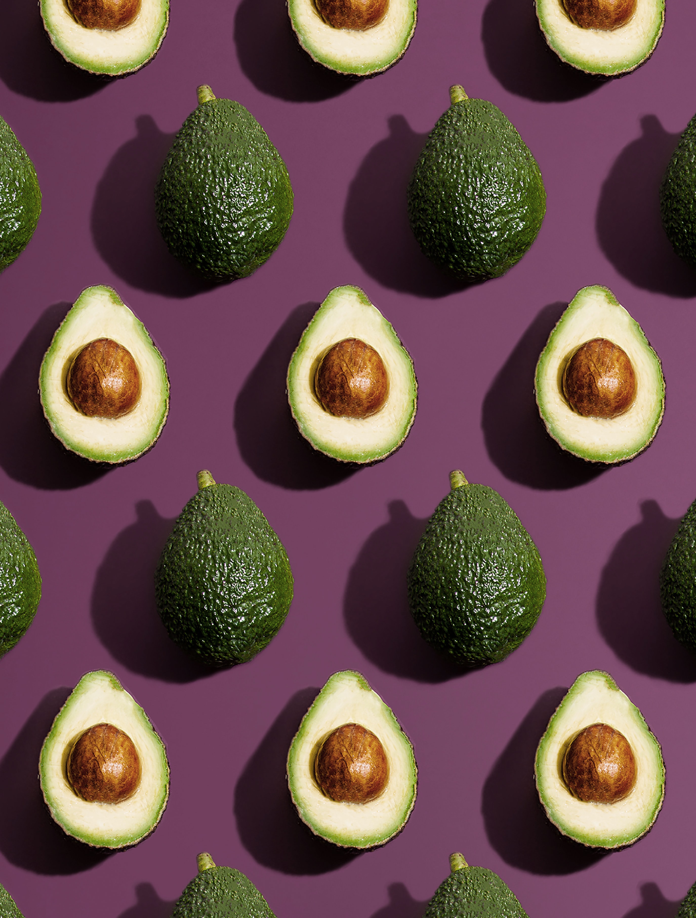 Avocado fruits.