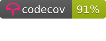 Pandas coverage badge says 91% of functions are tested