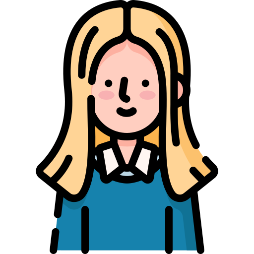 Drawing of blond woman