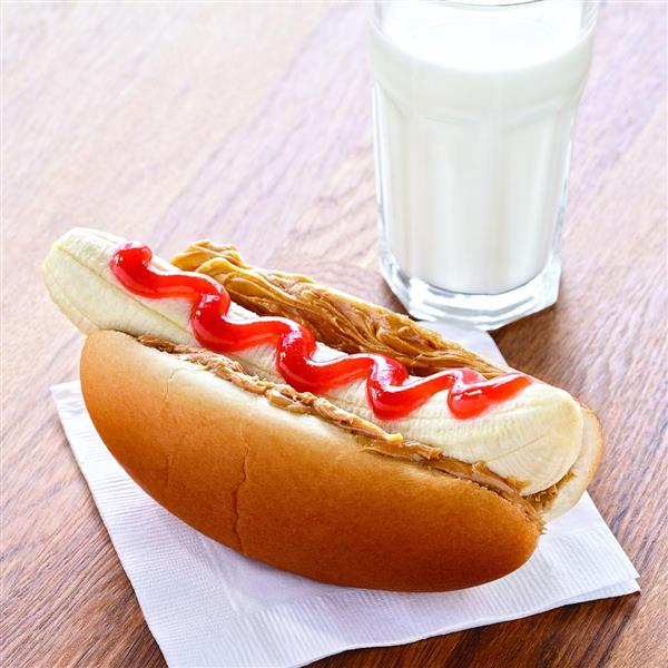 Ketchup Banana Dog