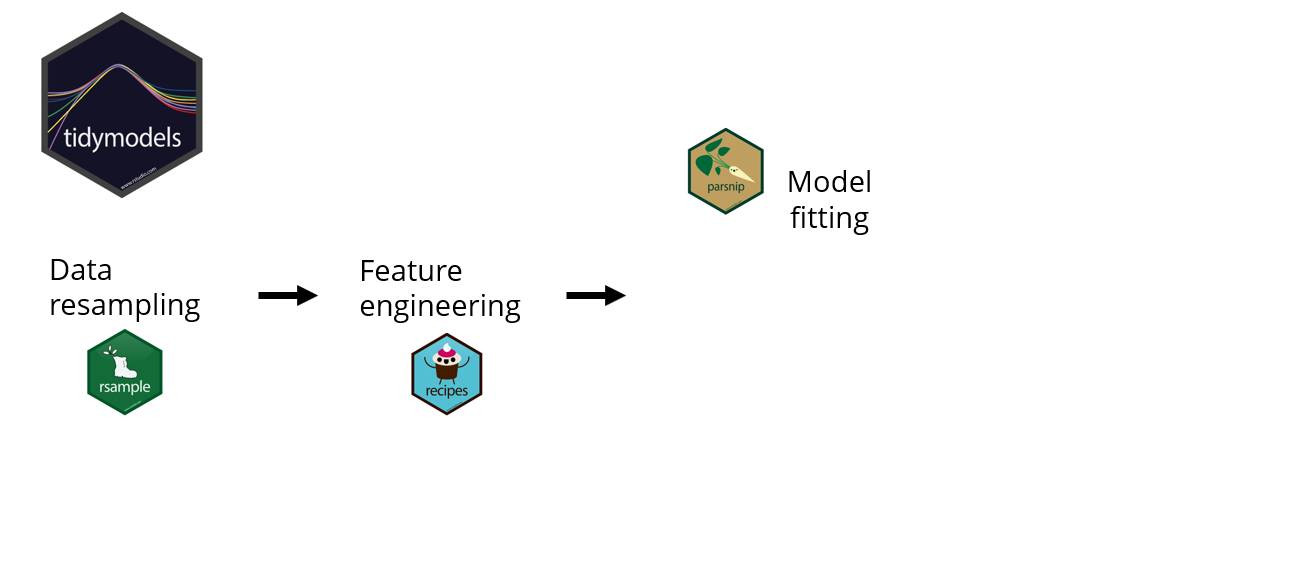 Model fitting with parnsip