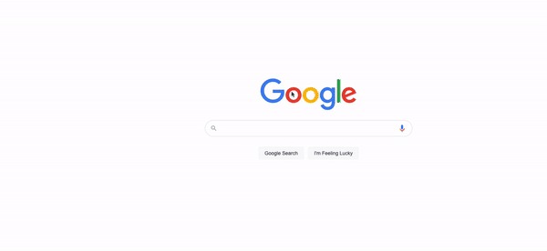 A gif of Google's home page where the logo is right-clicked and in the dropdown, the option 'inspect' is selected. This opens the google developer tools down the bottom. In this, the width style of the image is set to 100 pixels, which causes the image to reduce in size instantly.