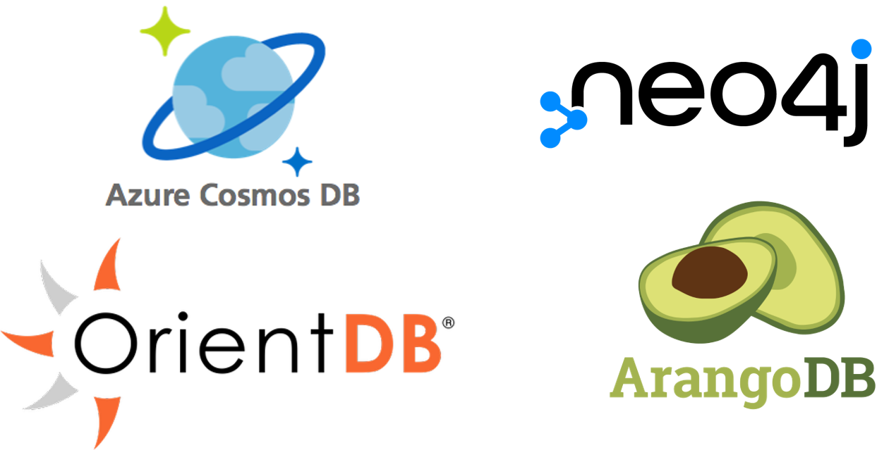 Logos of some popular graph databases