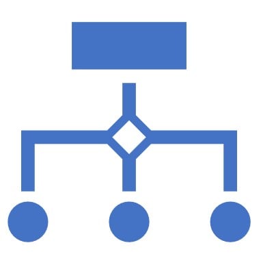 icon showing 3-way split