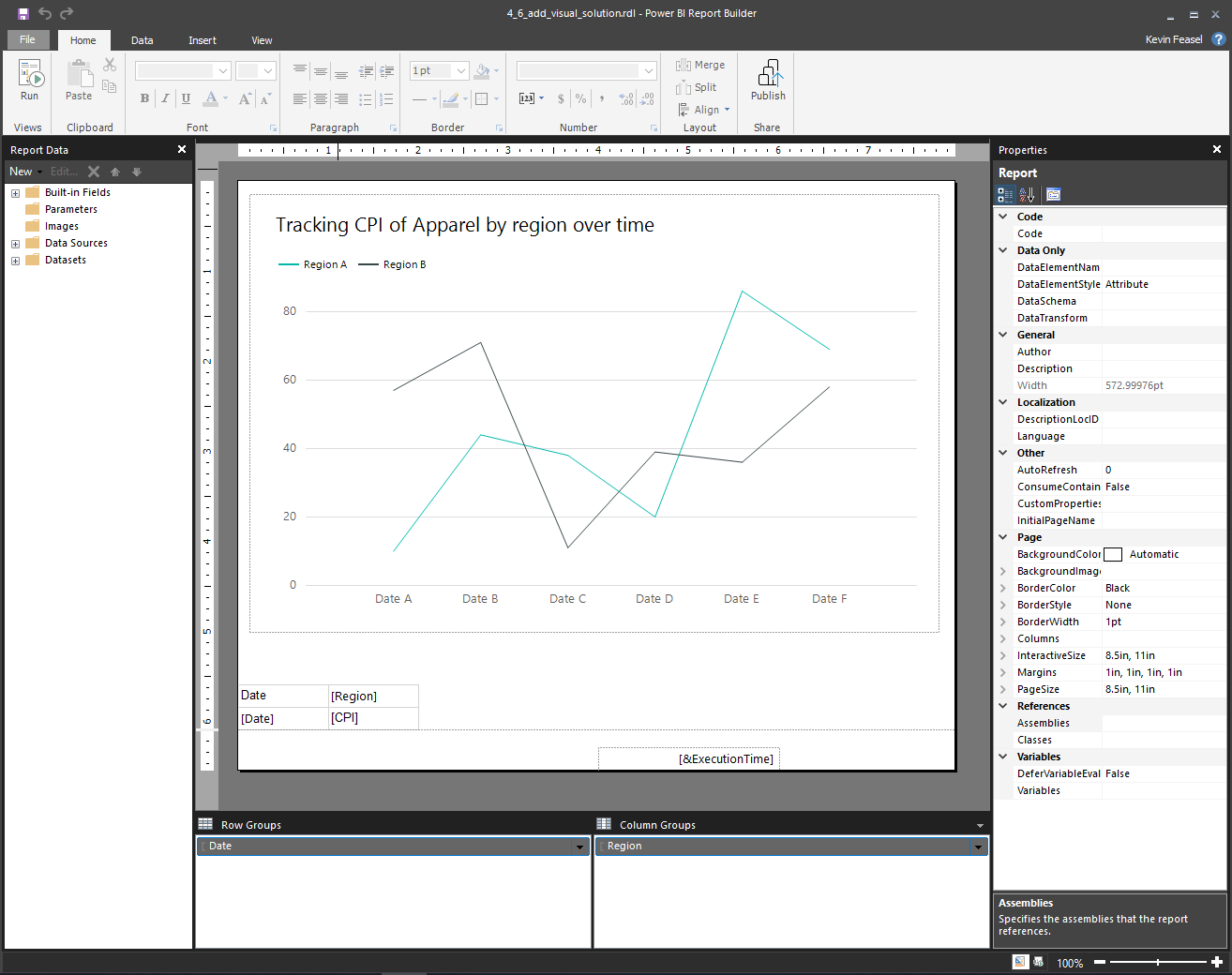 The Power BI Report Builder