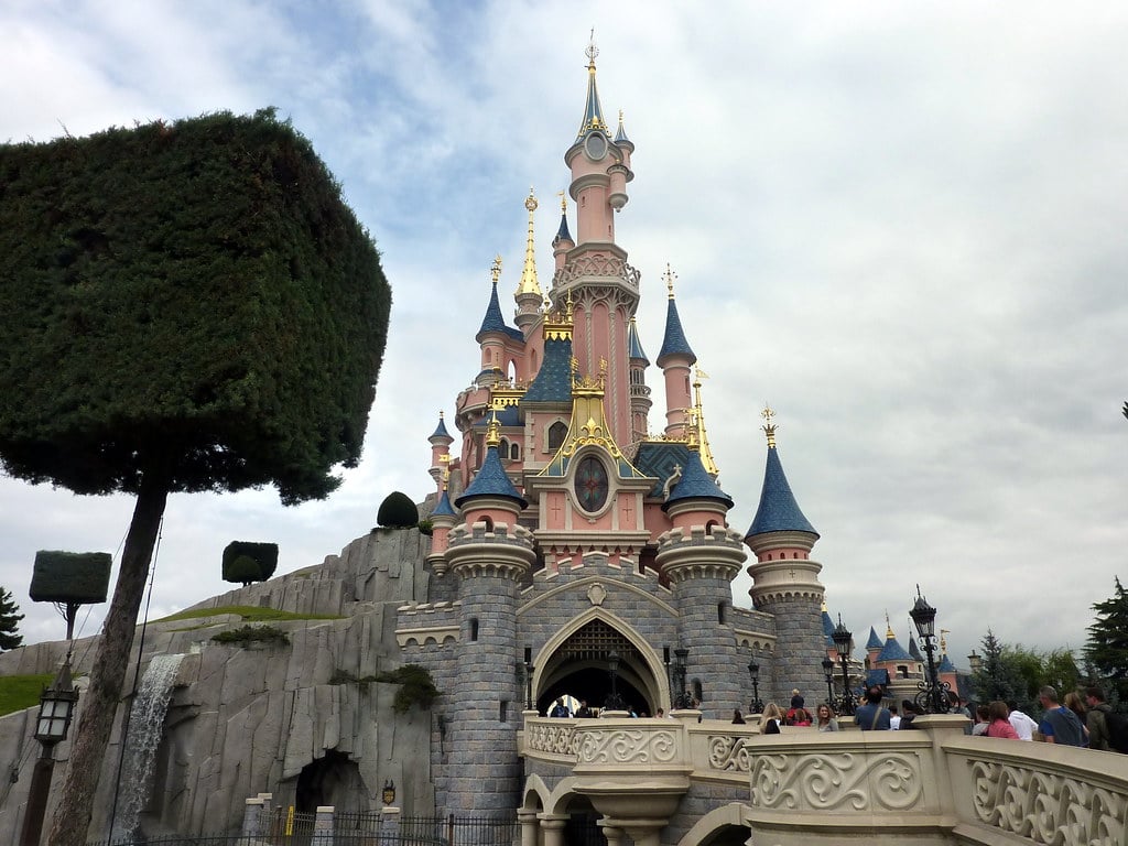 A photo of Disneyland Paris.