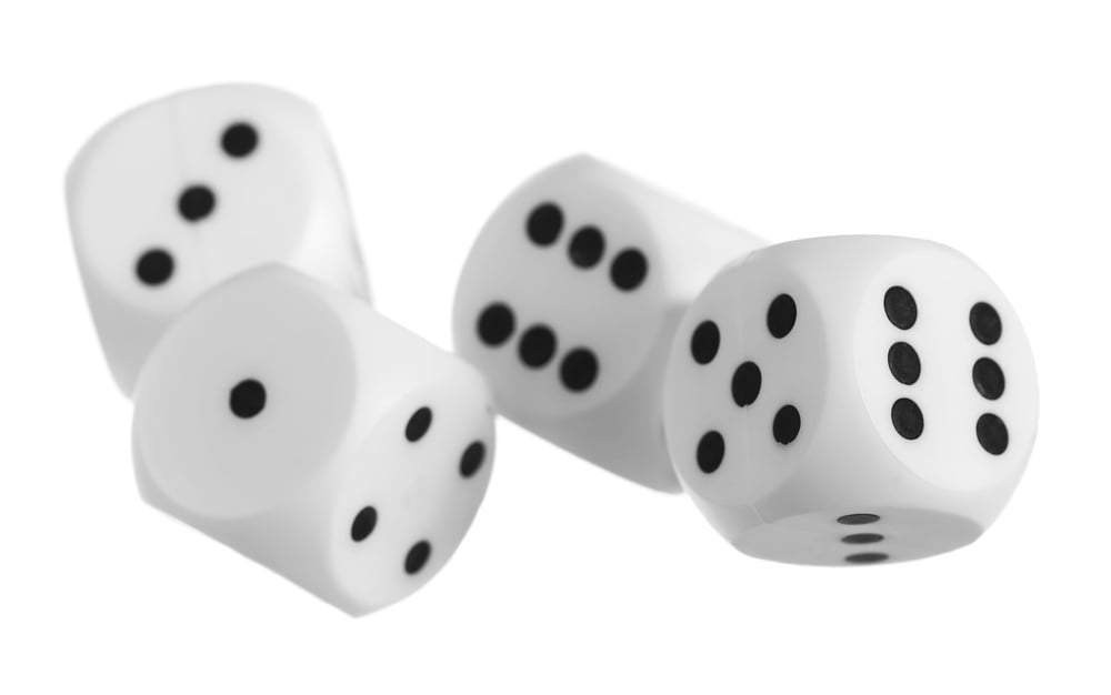 Four rolling dice.