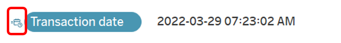 Transaction date as a timestamp in Tableau
