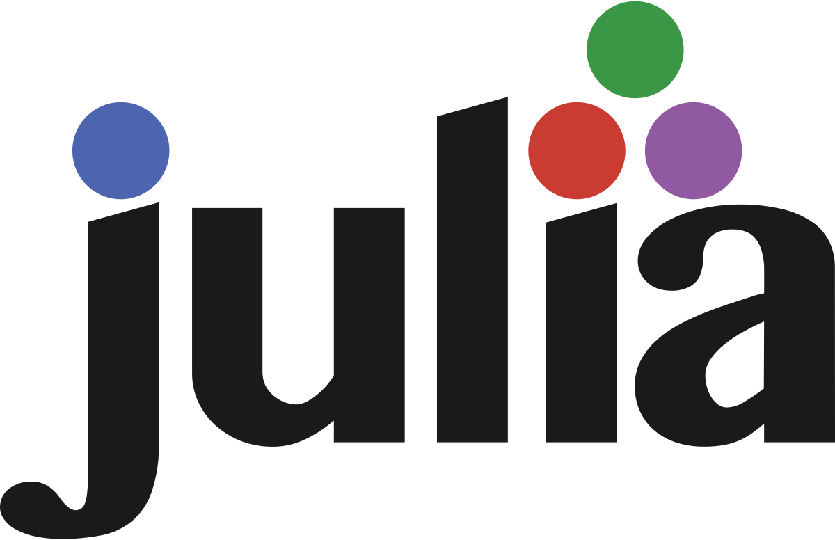 The Julia programming language logo.