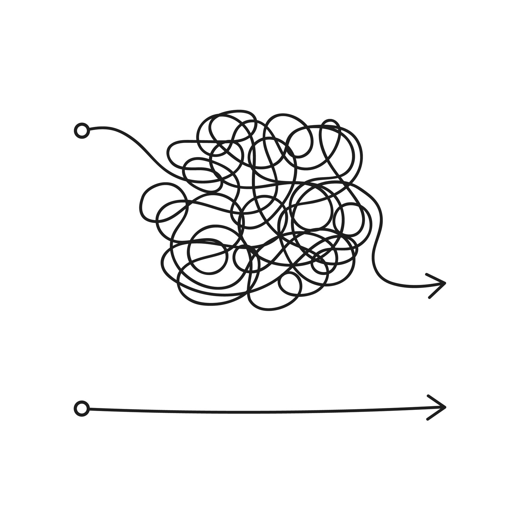 Simple and complex pathes