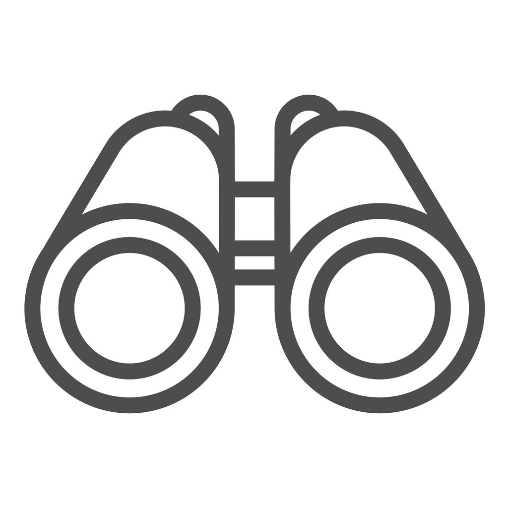 Field glasses symbolizing monitoring.