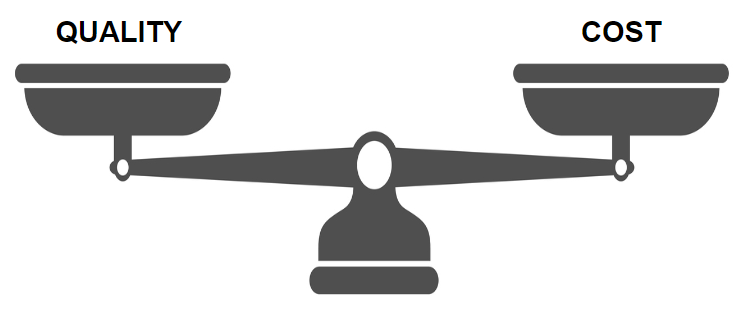 Scale with quality and cost
