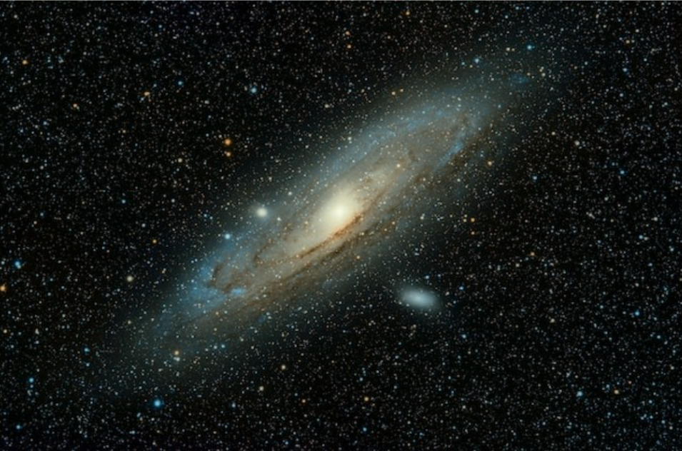 The image of the Milky Way galaxy from very far.
