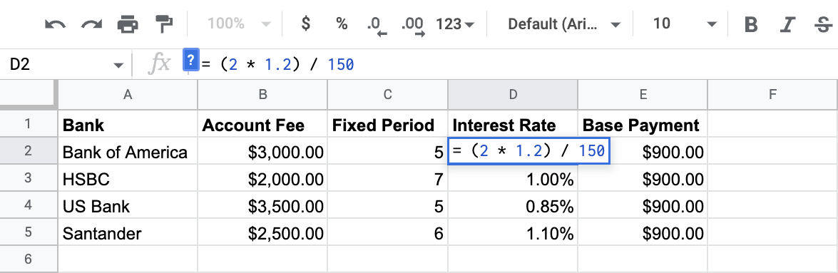 Cell mathematics! | Google Sheets