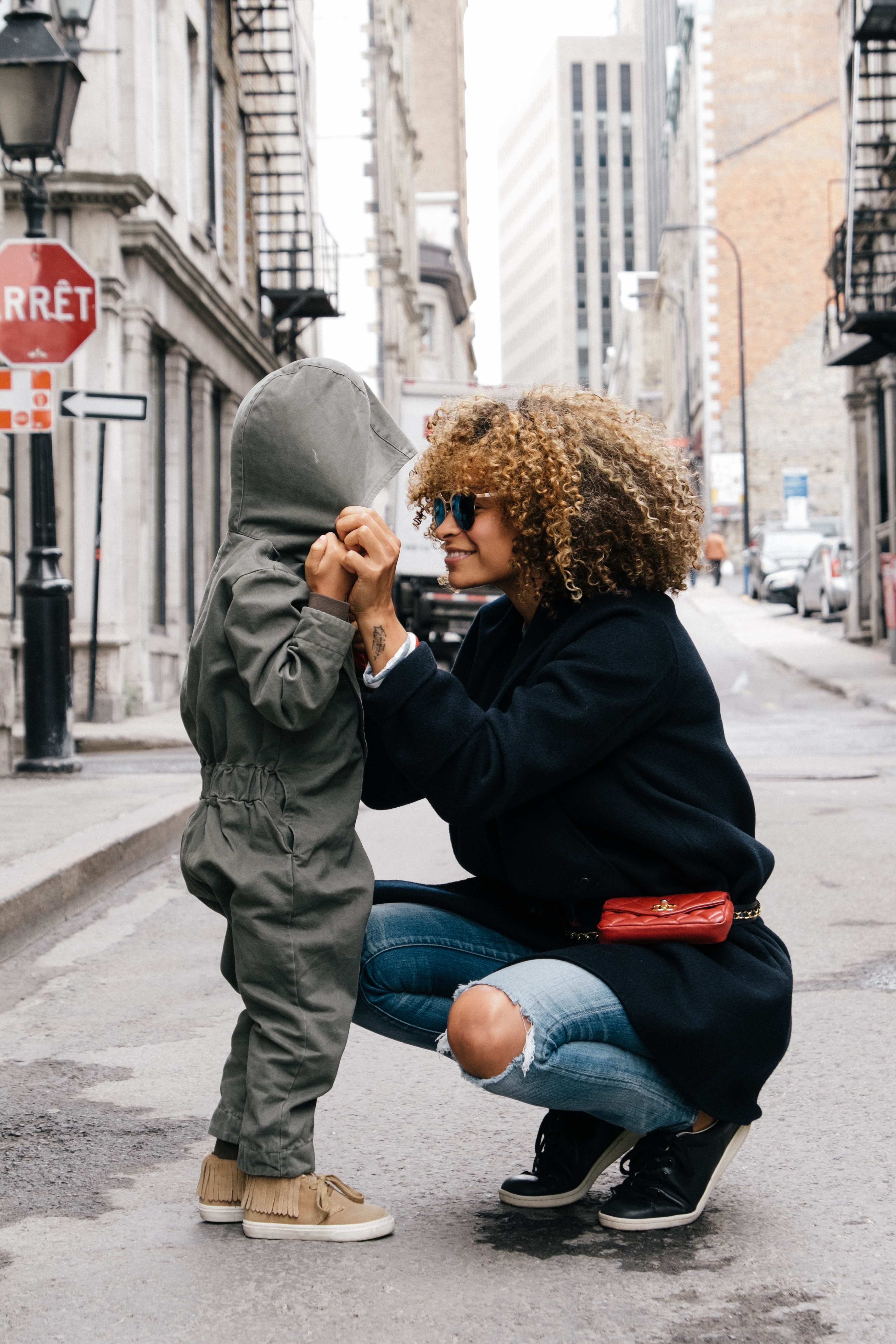 Mother with her son