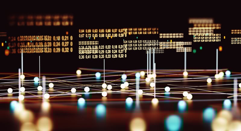 Abstract image to indicate data flow
