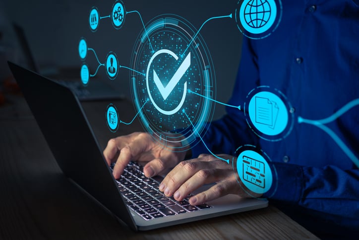 Picture to represent data quality and security