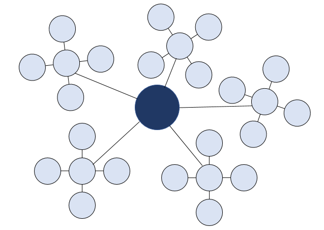 A figure to represent a decentralized model