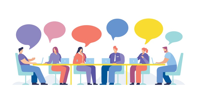 People in a business meeting
