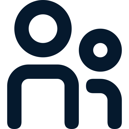 Icon of two people as a group