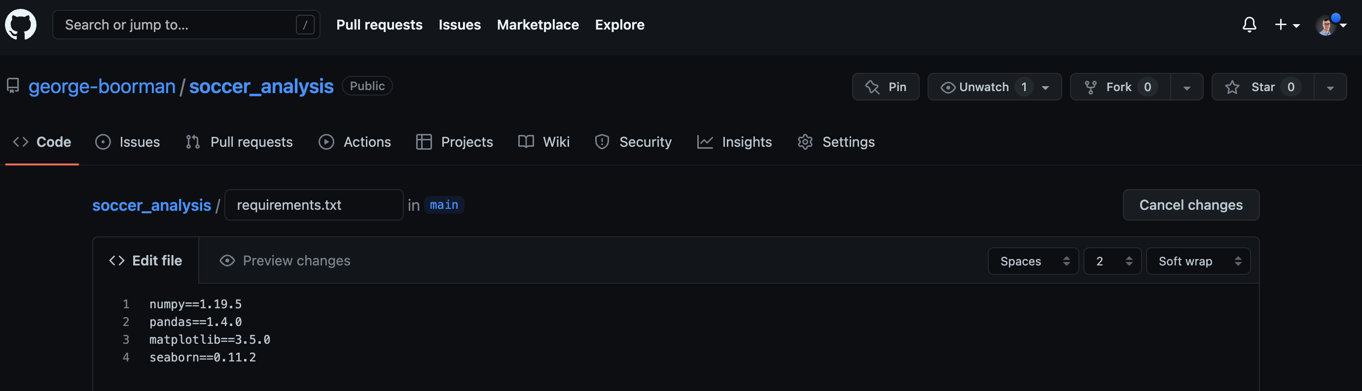 add seaborn package and version to requirements-dot-txt