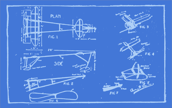 The image of a blueprint.